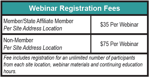 Governance Web Series Registration Fee Table