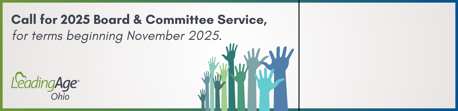 2025 Call for Board & Committee Service