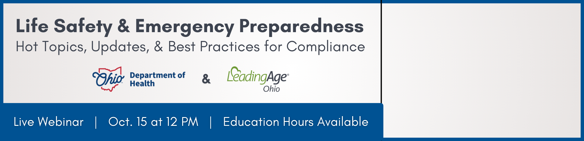 Life Safety & Emergency Preparedness 2025 Banner