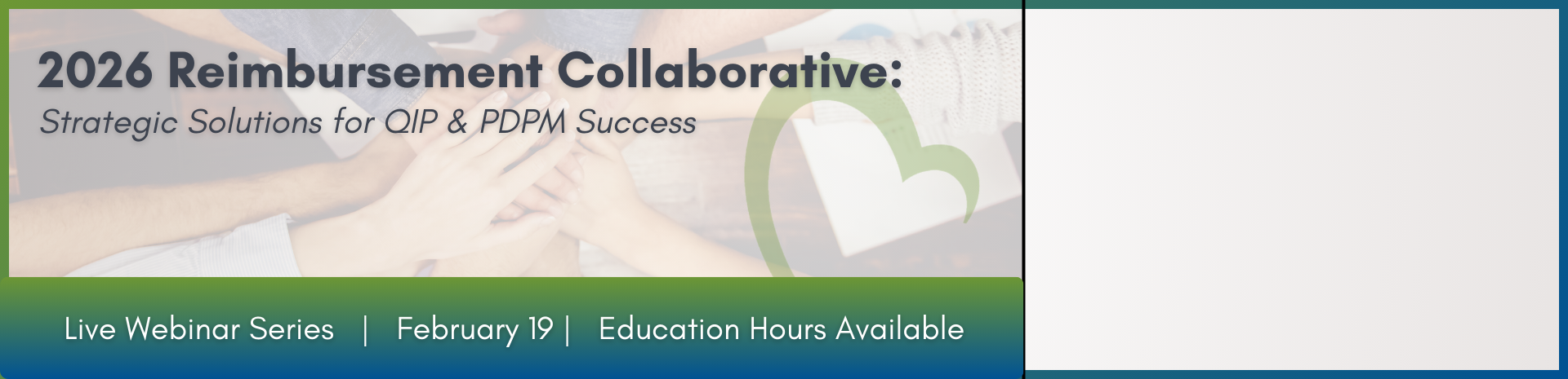 February 2026 Reimbursement Collaborative Banner