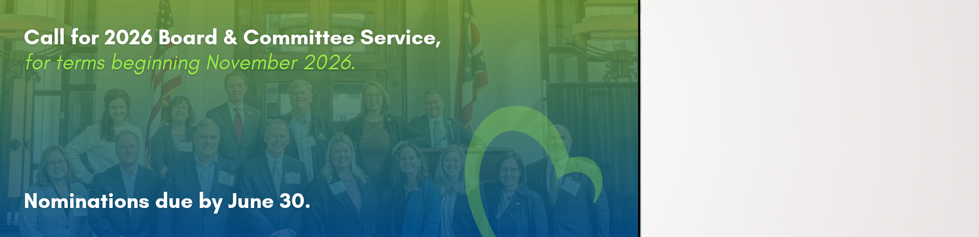 Board and Committee Service Banner